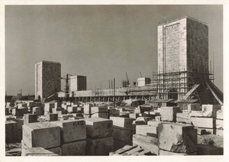 Ansichtskarte "Das Märzfeld auf dem Reichsparteitaggelände in Nürnberg im Bau"