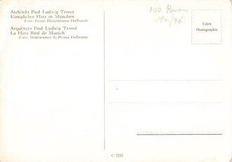 Ansichtskarte "Königlicher Platz in München"