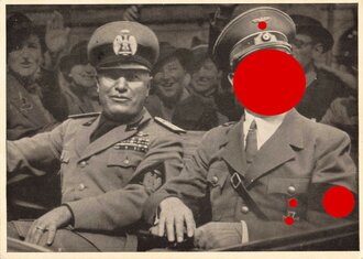 Ansichtskarte "Männer der Zeit Nr. 126" Der Führer und Duce