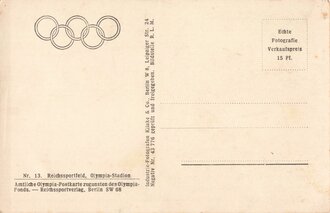 Ansichtskarte "Olypmpia Stadion, Reichssportfeld,...