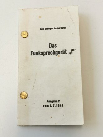 Das Funksprechgerät "f" Ausgabe 2 vom...