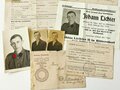 Waffen SS, Studioaufnahme sowie Nachkriegs Schriftverkehr bzgl. dem Verbleib des als Vermisst geltenden