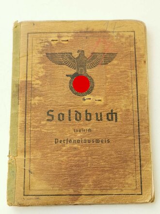 Heer, Soldbuch und Ärmelabzeichen Sonderverband 287 . Ungetragenes Bevo Abzeichen, beim Soldbuch fehlen die ersten 4 Seiten, auf Seite 22a eingetragen " "Berechtigt zum tragen Ärmelabzeichen mit Palme" vom 14.9.42