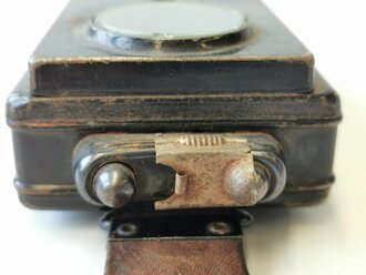 Taschenlampe Wehrmacht, Daimon Telko Duo,  Originallack, Funktion nicht geprüft