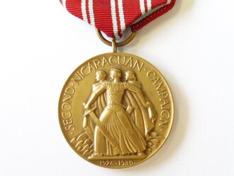 U.S. Army before WWI, medal "Second Nicaraguan campaign", OLDER REPRODUCTION