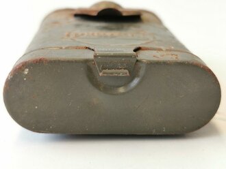 1.Weltkrieg Taschenlampe "Pertrix" Feldgrauer Originallack, Funktion nicht geprüft