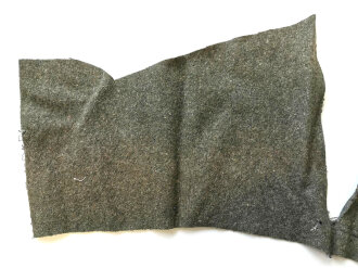 Heer, Stück Feldgrauer Wollfilzstoff, Maße 60 X 20cm