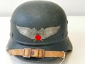 Stahlhelm Luftschutz, Originallack, ungereinigtes Stück