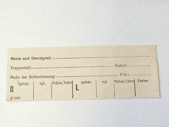 Dienst Brille Wehrmacht, ungetragenes Stück