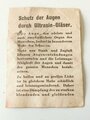 Allgemeine Schutzbrille Wehrmacht in blauner Hülle mit Beipackzettel