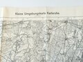 Kleine Umgebungskarte Karlsruhe, Stand 1940