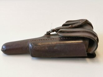 Luftwaffe Pistolentasche, schokoladenbraunes Leder