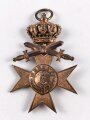 Bayern , Militär Verdienst Kreuz 3. Klasse mit Schwertern und Krone, im Schiebeetui von Deschler & Sohn München