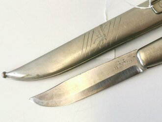 Norwegen, Messer in Metallscheide, Gesamtlänge 24cm