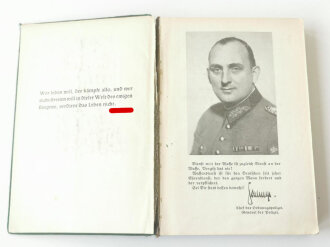 Waffentechnischer Leitfaden für die Ordnungspolizei datiert 1941. Komplett, Bindung gelöst, Einband abgegriffen