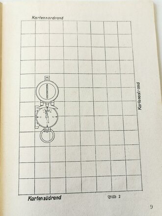 "Der Marschkompaß und sein Gebrauch" Kleinformat, 30 Seiten, guter Zustand