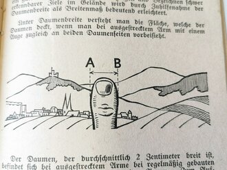 "Richtig Entfernungsschätzen" Kleinformat, 27 Seiten, guter Zustand