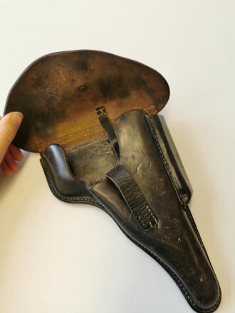 Polizei III.Reich, Koffertasche für die Pistole 38 datiert 1943. Getragenes Stück