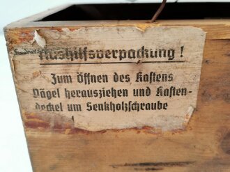 Transportkasten für Sonderkart. 6 l.F.H. 18. "Aushilfsverpackung" in gutem Zustand