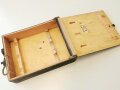 Transportkasten aus Holz " Munition schwerer Granatwerfer 34" Packzettel von 1943, Originallack