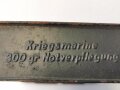 Kriegsmarine , original lackierte Dose für " 300gr Notverpflegung"