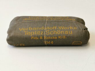 Verbandpäckchen Wehrmacht datiert 1944, sehr guter...