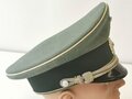 Heer, Schirmmütze für Offiziere der Infanterie, sehr guter Zustand, Kopfgrösse 56