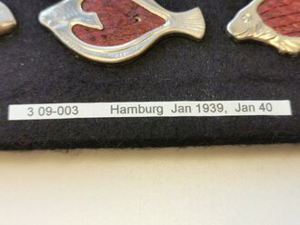 Winterhilfswerk Gau Hamburg Januar 1939 und 1940 Hanse Koggen und Fische, Nadeln fehlen