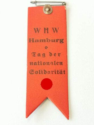 Winterhilfswerk Gau Hamburg , Pappabzeichen " Tag der nationalen Solidarität"