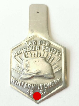 Leichtmetallabzeichen "Tag der deutschen Polizei 1934"