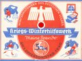 Winterhilfswerk Gau Hamburg , Spendenquittung über 5,- Reichsmark am 1. Opfersonntag 1940