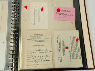 Winterhilfswerk Gau Hessen Nassau, Konvolut Belege zum Thema Winterhilfswerk, NSV, in Sammelordner