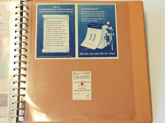 Winterhilfswerk Gau Hamburg , Konvolut Belege zum Thema Winterhilfswerk, NSV, in Sammelordner