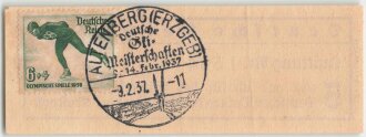 Winterhilfswerk , Quittung Deutsche Reichspost bei Benutzung der Kraftpost