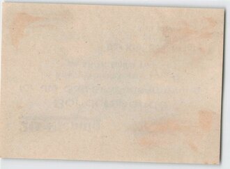 Winterhilfswerk Kreis Minden, Spendenbeleg 20 Pfennig für die Gau Straßensammlung des KWHW 1942/43, weiß
