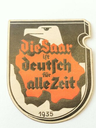 Vignette " Die Saar ist deutsch für alle Zeit" 1935