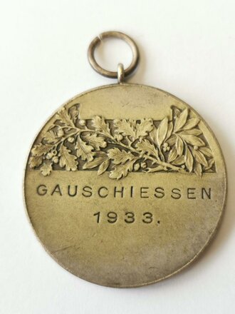 "Gauschiessen 1933" Tragbare, silberne...