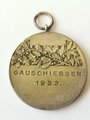 "Gauschiessen 1933" Tragbare, silberne Erinnerungsmedaille in 35mm anlässlich des Tag der nationalen Erhebung 1933