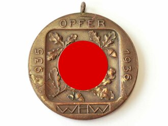 "WHW Opfer 1935 1936" Tragbare, bronzene...