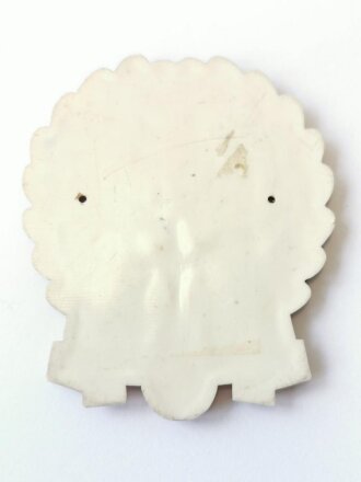 "Den besten Schützen" Nicht tragbare Erinnerungsplakette aus Kunststoff, vermutlich anlässlich des Opferschiessen 1940 1941. Höhe 70mm