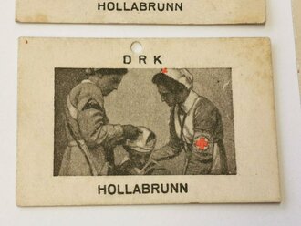 Deutsches Rotes Kreuz, 3 Pappabzeichen DRK Hollabrunn