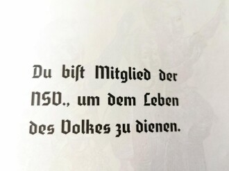 "Ein Jahr NSV Arbeit im Gau Wien 1938-1939" DIN A4 Heft mit 34 Seiten