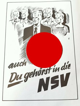"Ein Jahr NSV Arbeit im Gau Wien 1938-1939" DIN A4 Heft mit 34 Seiten