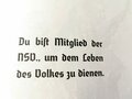 "Ein Jahr NSV Arbeit im Gau Wien 1938-1939" DIN A4 Heft mit 34 Seiten