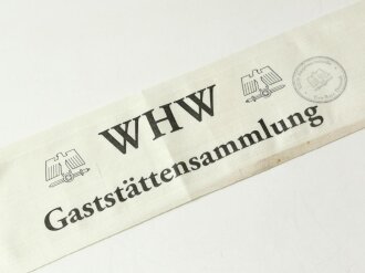 Winterhilfswerk Gau Bayr. Ostmark, Armbinde "WHW Gaststättensammlung"