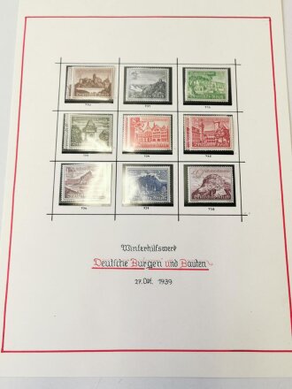 Winterhilfswerk, 3 Satz Briefmarken