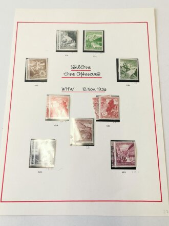 Winterhilfswerk, 3 Satz Briefmarken