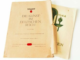 "Die Kunst im Deutschen Reich" Ausgabe A, August/September 1944, im seltenen Versandumschlag