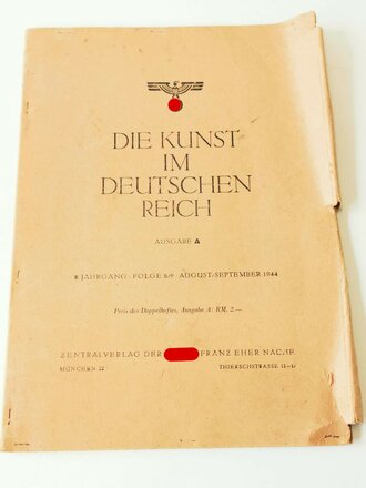 "Die Kunst im Deutschen Reich" Ausgabe A,...