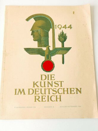 "Die Kunst im Deutschen Reich" Ausgabe A, August/September 1944, im seltenen Versandumschlag